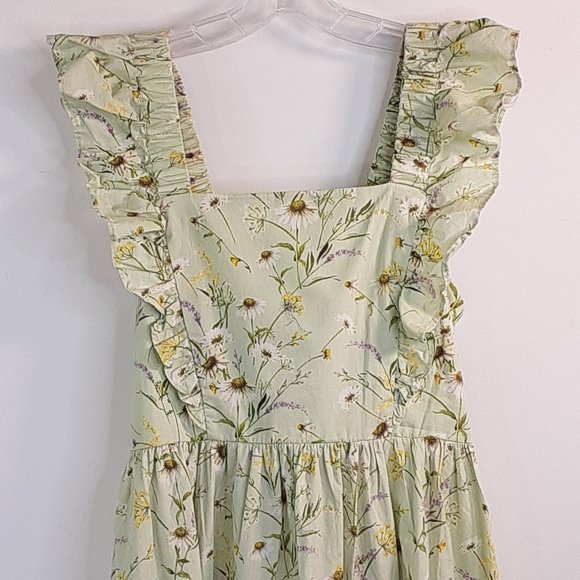 H&M Wildflower Collection Floral Poplin Dress - Picture 14 of 16